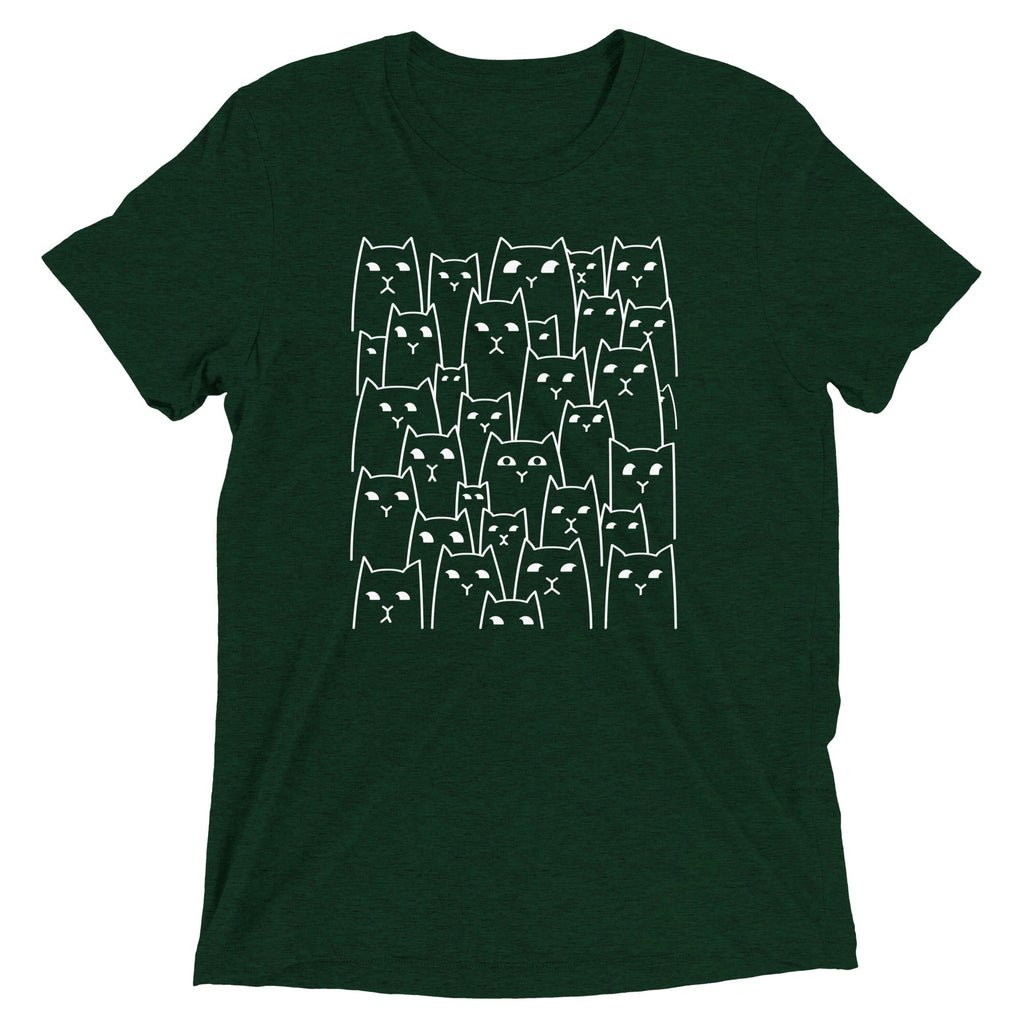 Suspicious Cats Men's Tri-Blend Tee