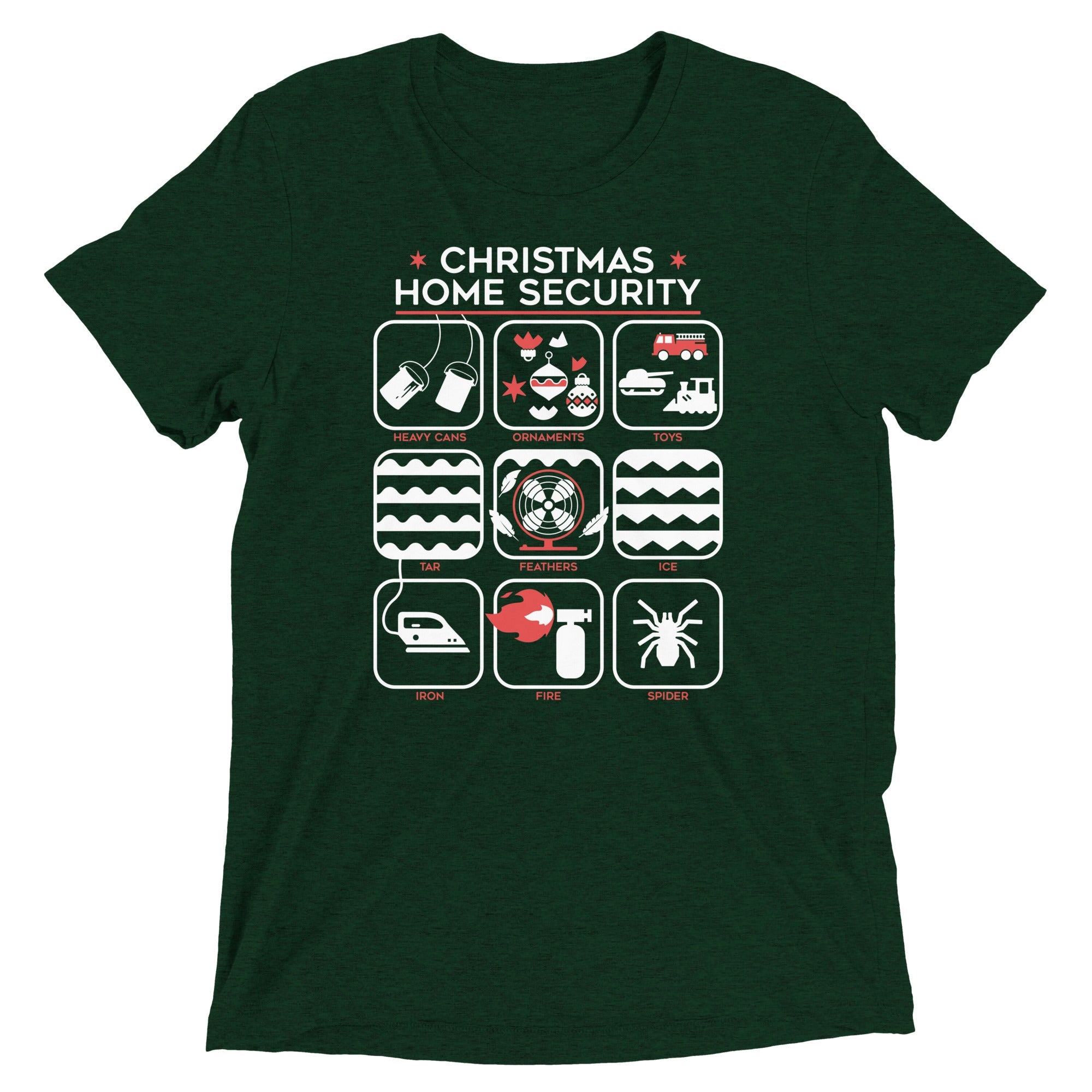 Christmas Home Security Men's Tri-Blend Tee