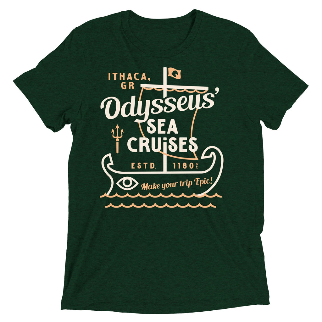 Odysseus Sea Cruises Men's Tri-Blend Tee