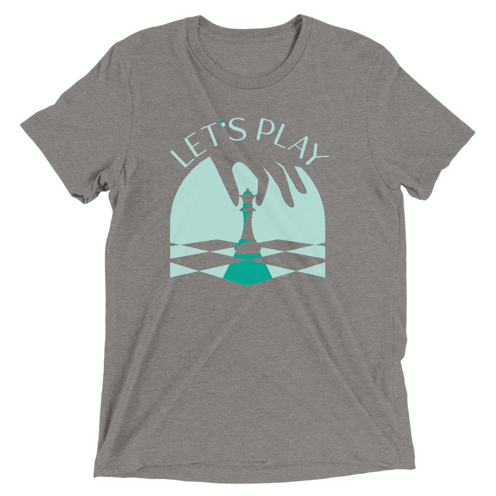 Let's Play Chess Men's Tri-Blend Tee