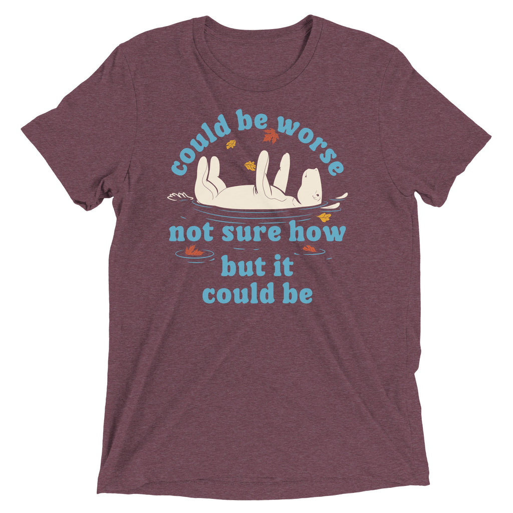 Could Be Worse Not Sure How But It Could Be Men's Tri-Blend Tee