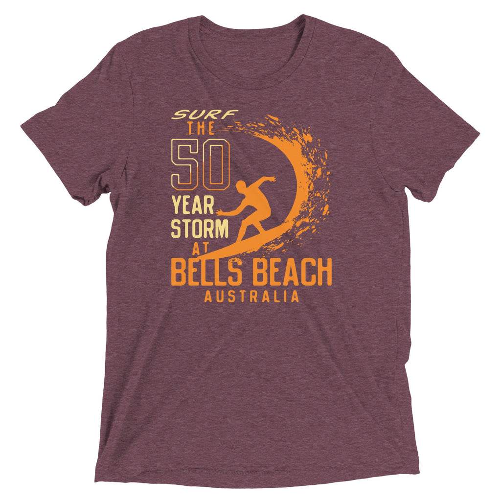 50 Year Storm At Bells Beach Men's Tri-Blend Tee