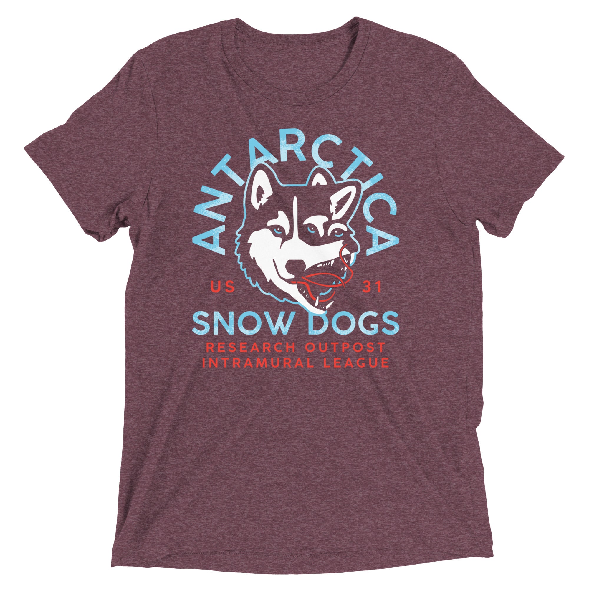 Antarctica Snow Dogs Men's Tri-Blend Tee