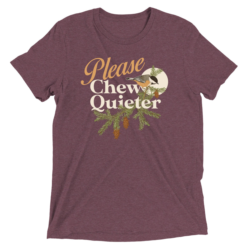 Please Chew Quieter Men's Tri-Blend Tee