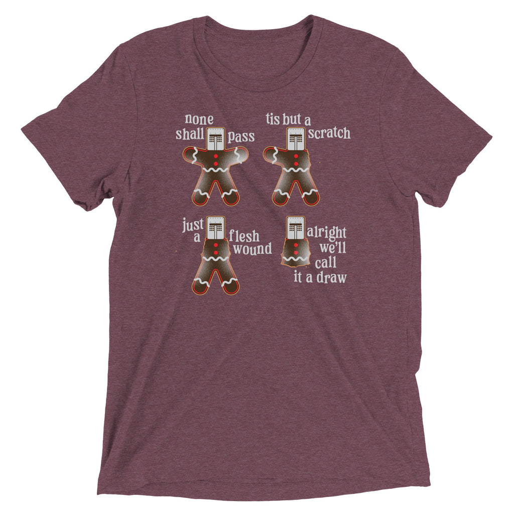 Alright We'll Call It A Draw Gingerbread Men's Tri-Blend Tee