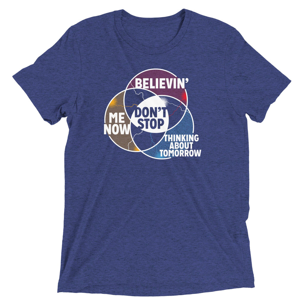 Don't Stop Venn Diagram Men's Tri-Blend Tee