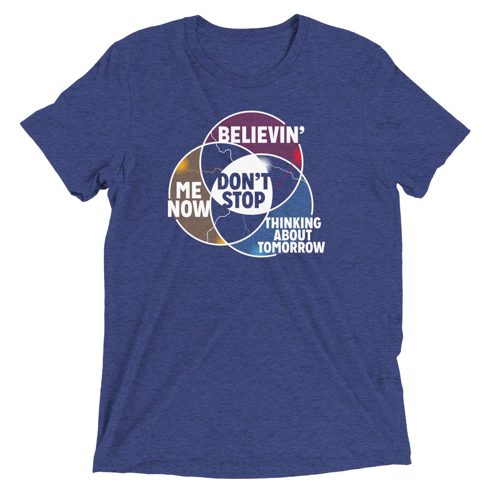 Don't Stop Venn Diagram Men's Tri-Blend Tee
