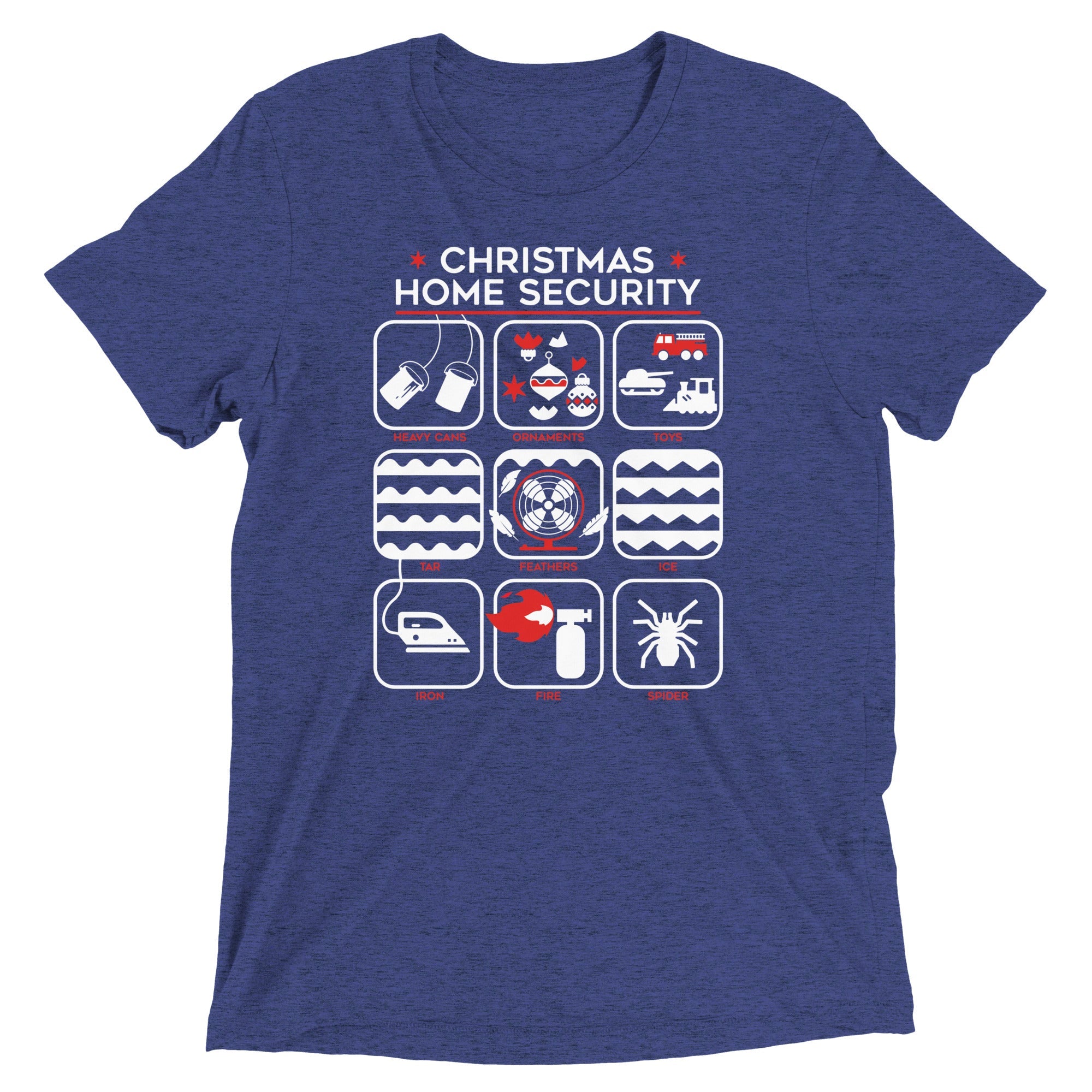 Christmas Home Security Men's Tri-Blend Tee