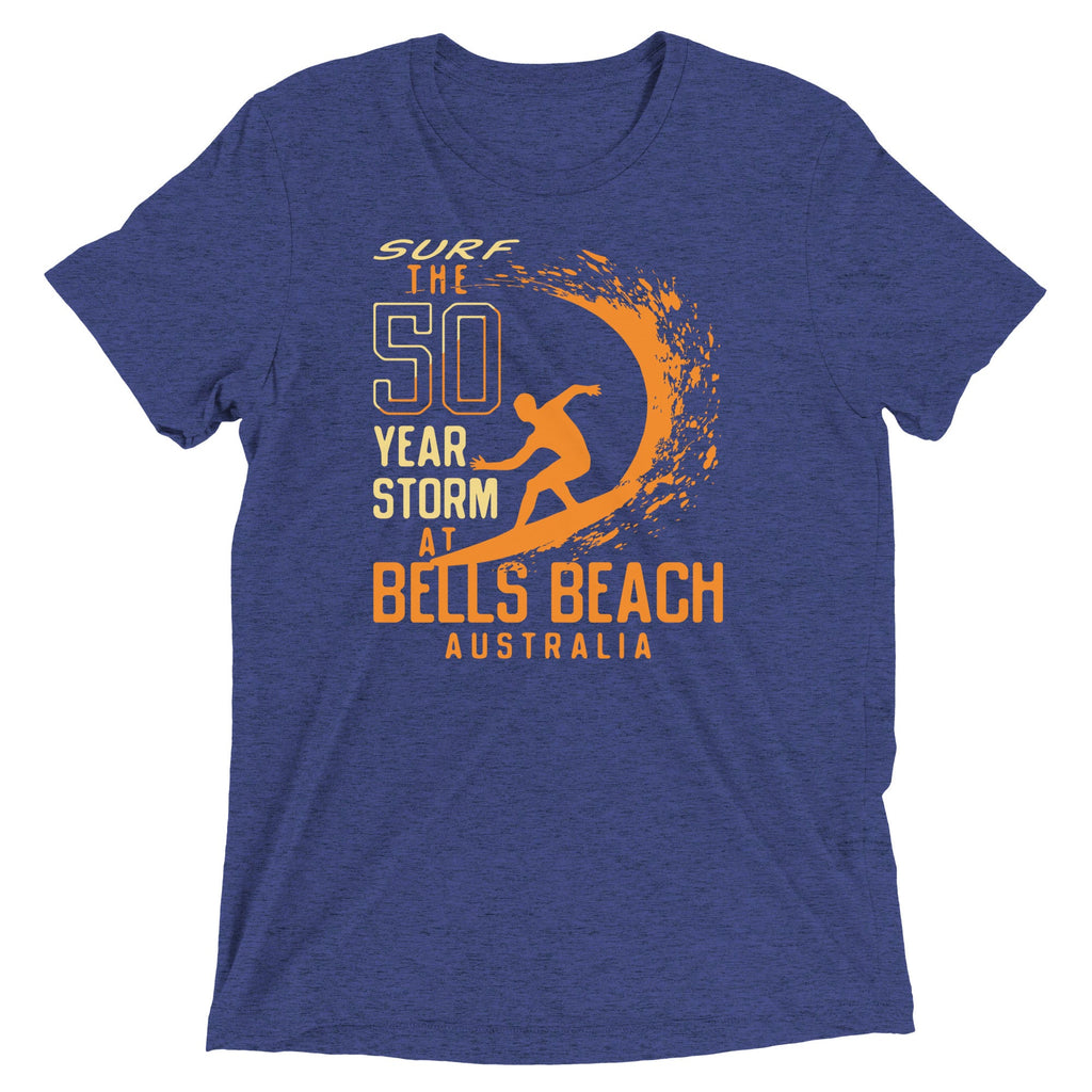 50 Year Storm At Bells Beach Men's Tri-Blend Tee