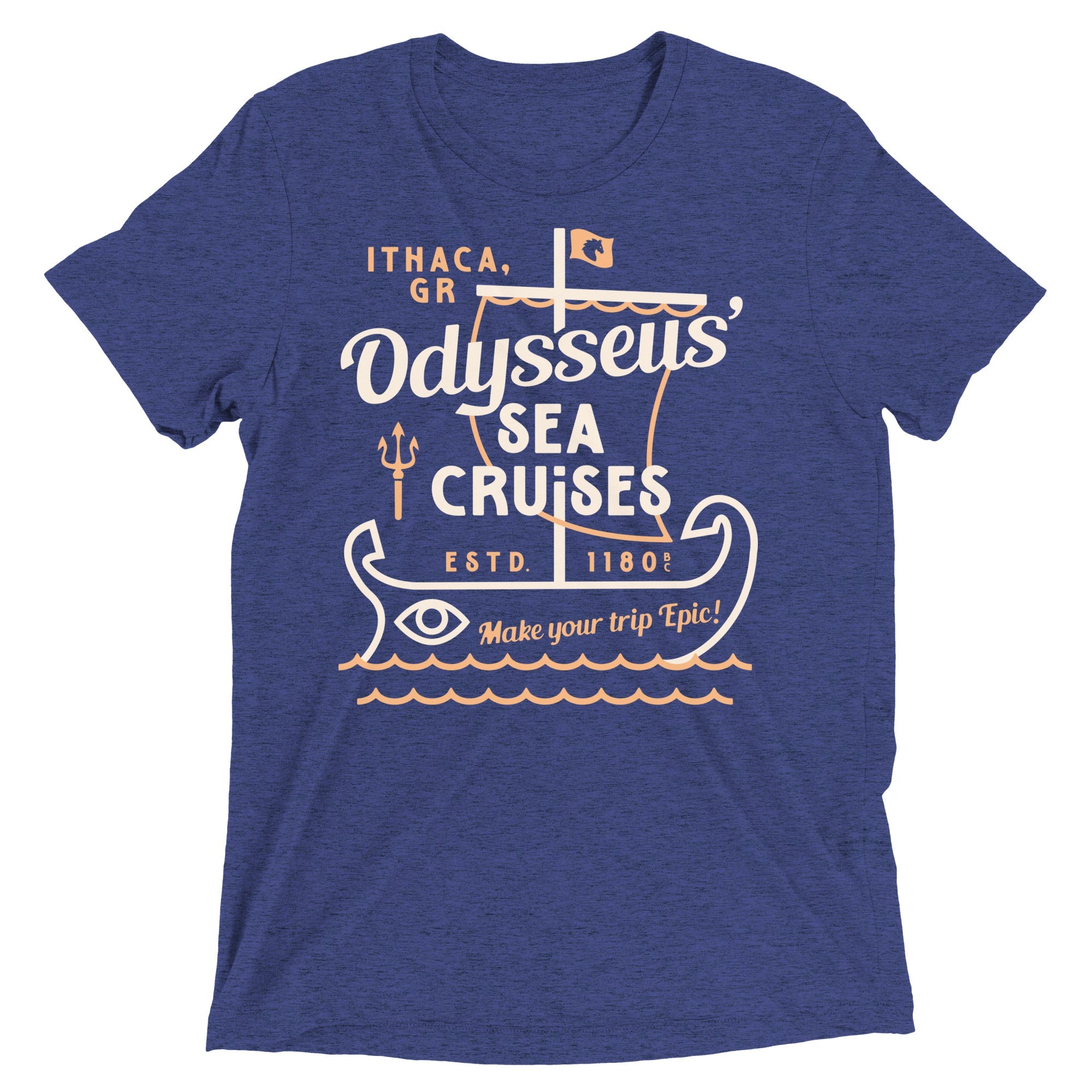 Odysseus Sea Cruises Men's Tri-Blend Tee