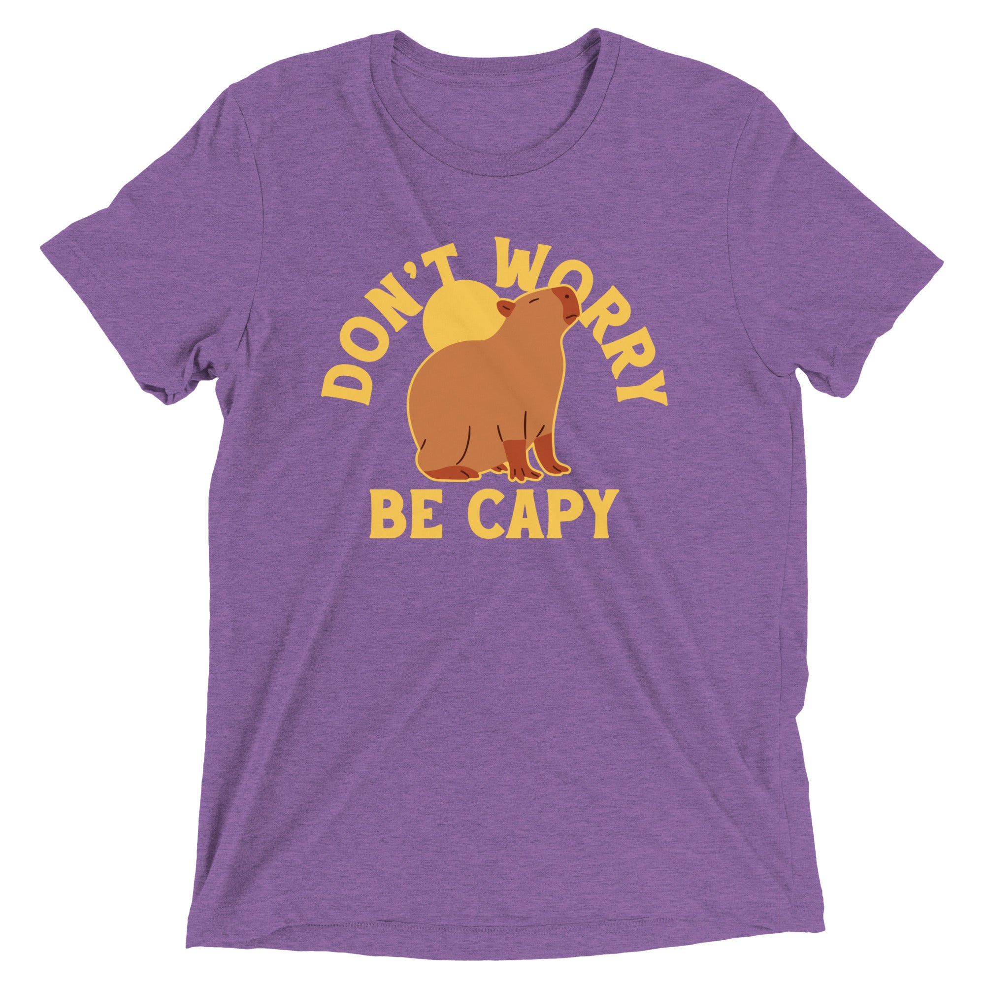 Don't Worry Be Capy Men's Tri-Blend Tee