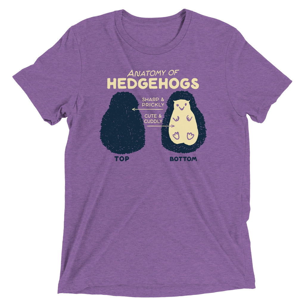 Anatomy Of Hedgehogs Men's Tri-Blend Tee