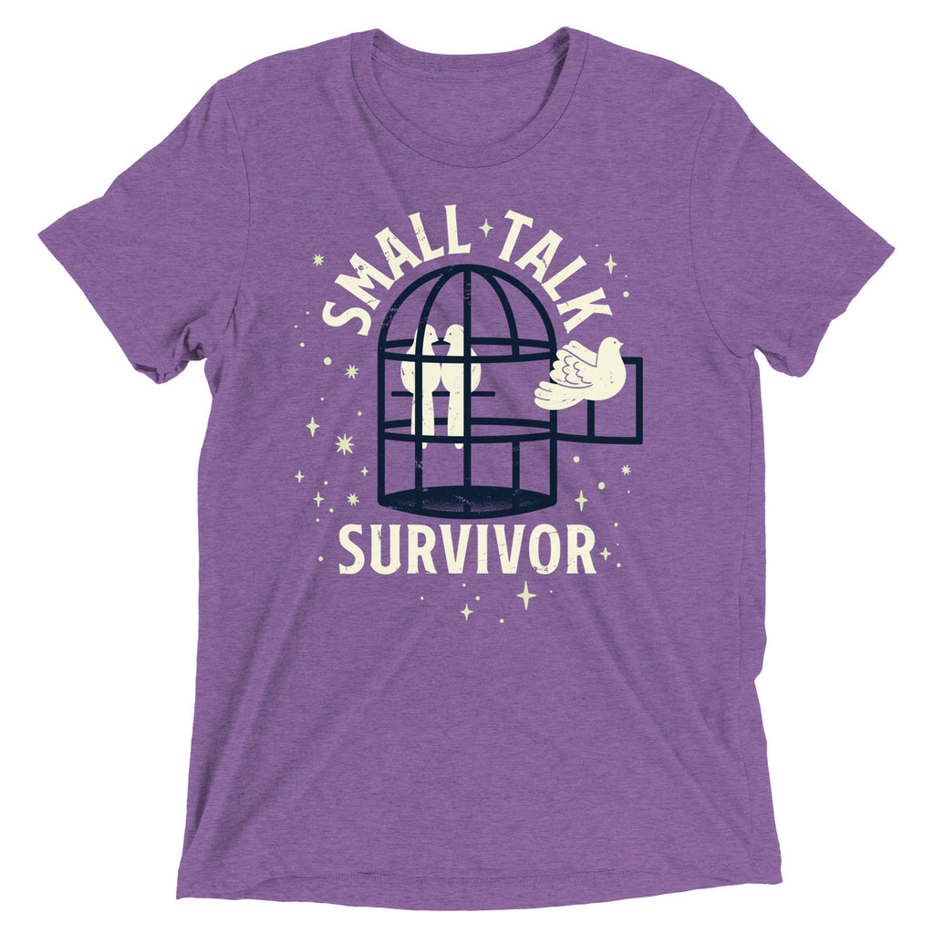 Small Talk Survivor Men's Tri-Blend Tee