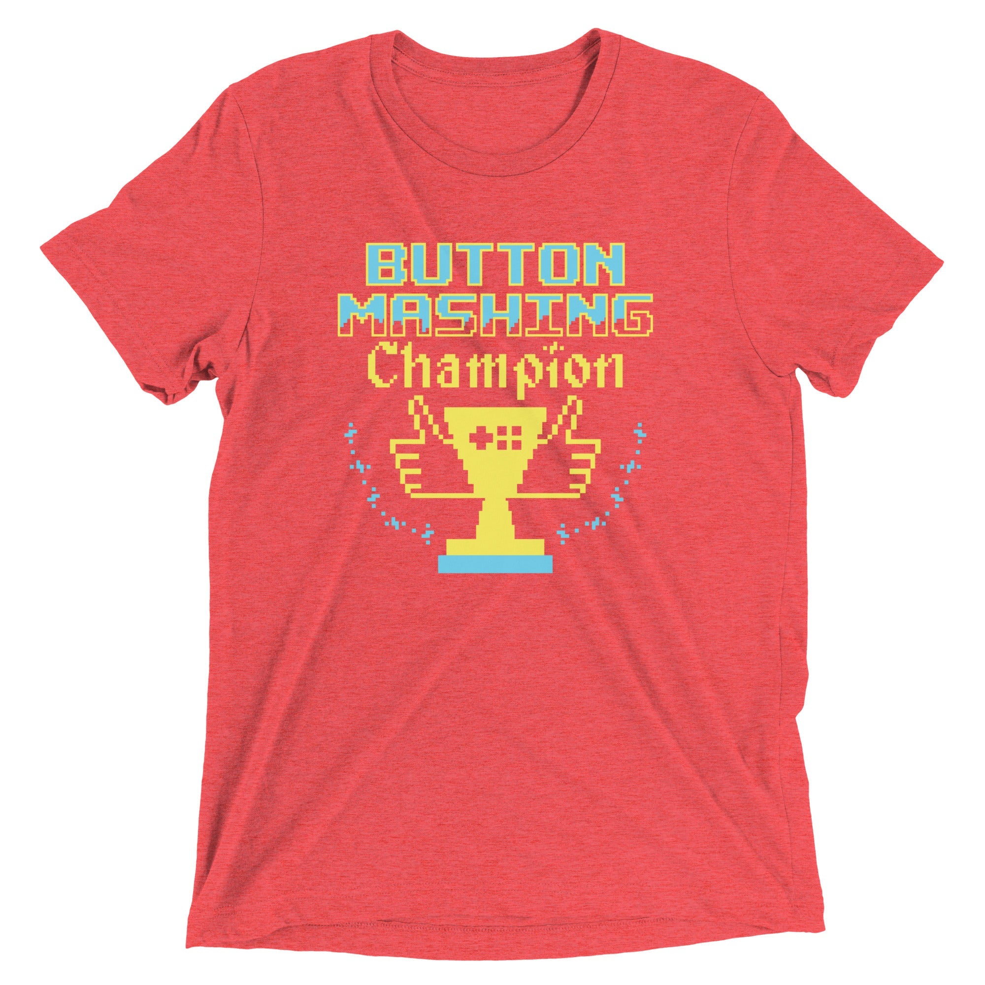 Button Mashing Champion Men's Tri-Blend Tee