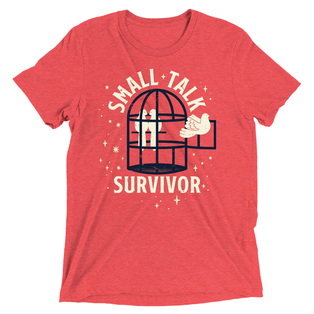 Small Talk Survivor Men's Tri-Blend Tee