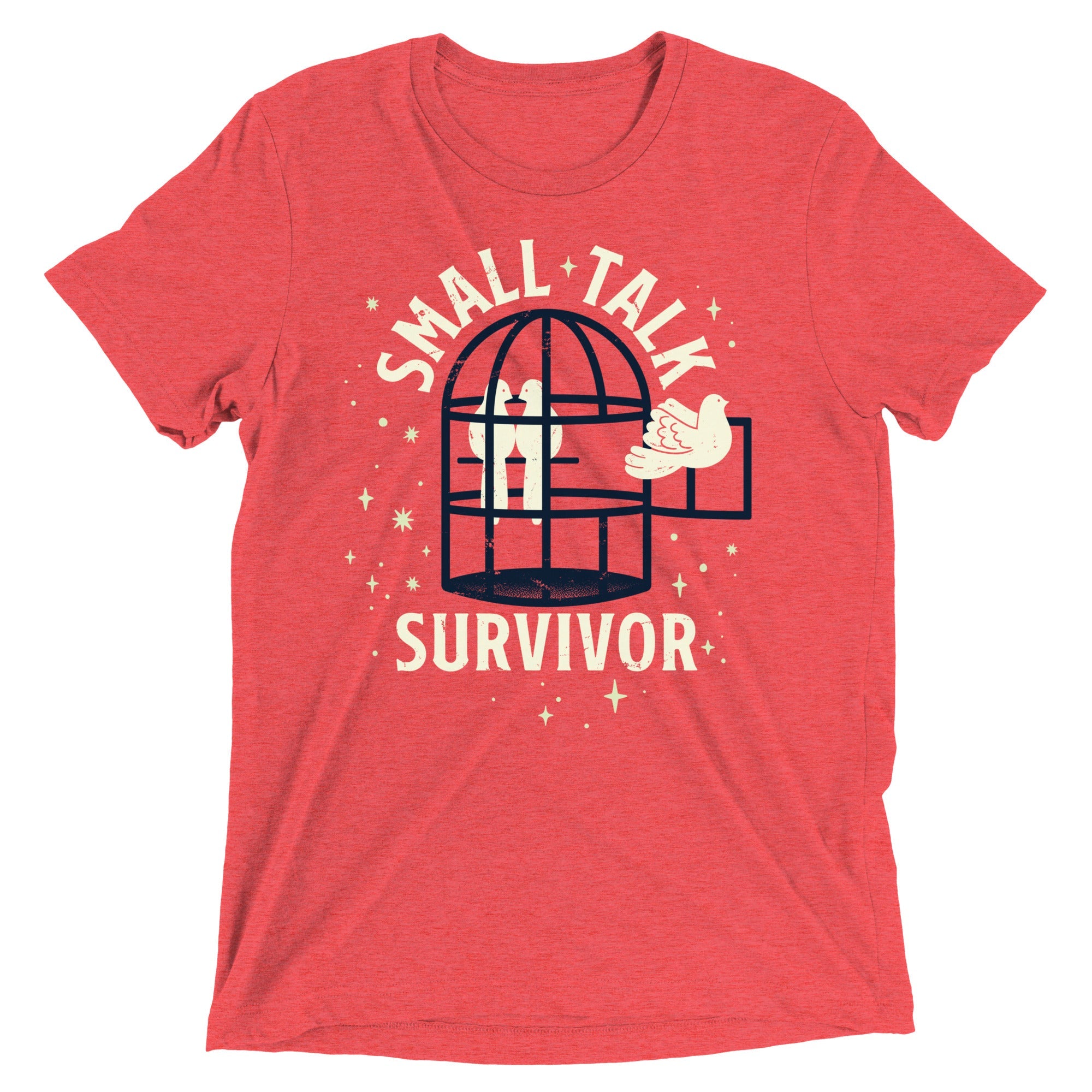 Small Talk Survivor Men's Tri-Blend Tee
