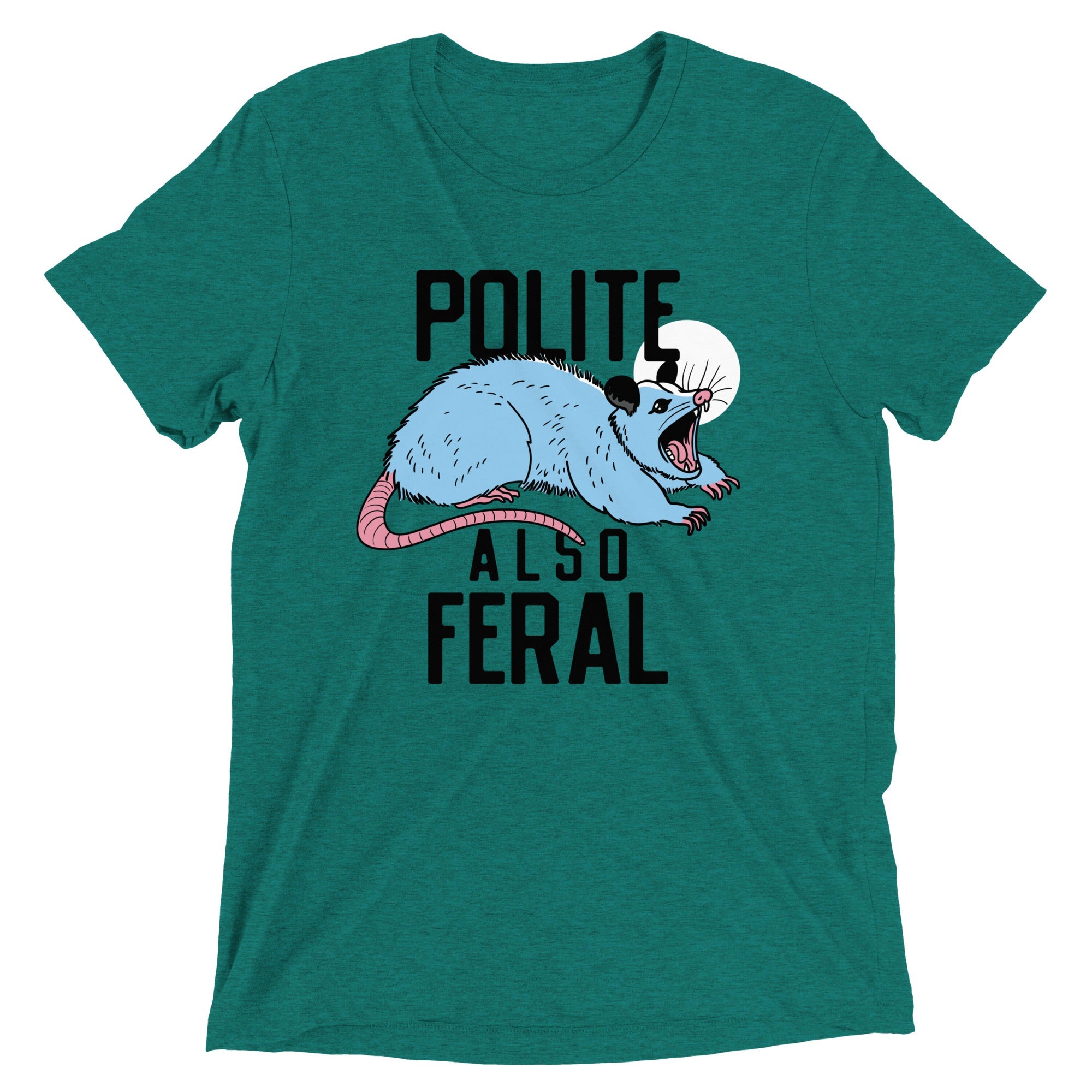 Polite Also Feral Men's Tri-Blend Tee