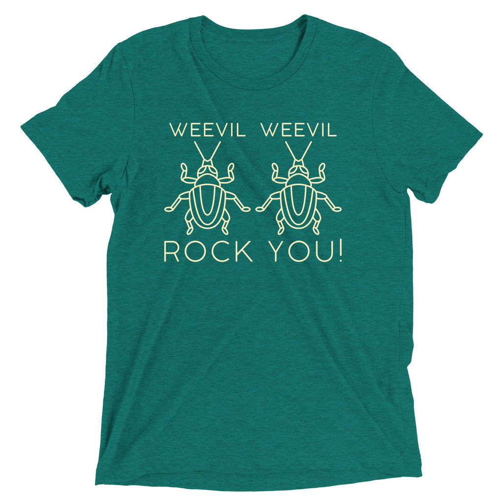 Weevil Weevil Rock You! Men's Tri-Blend Tee