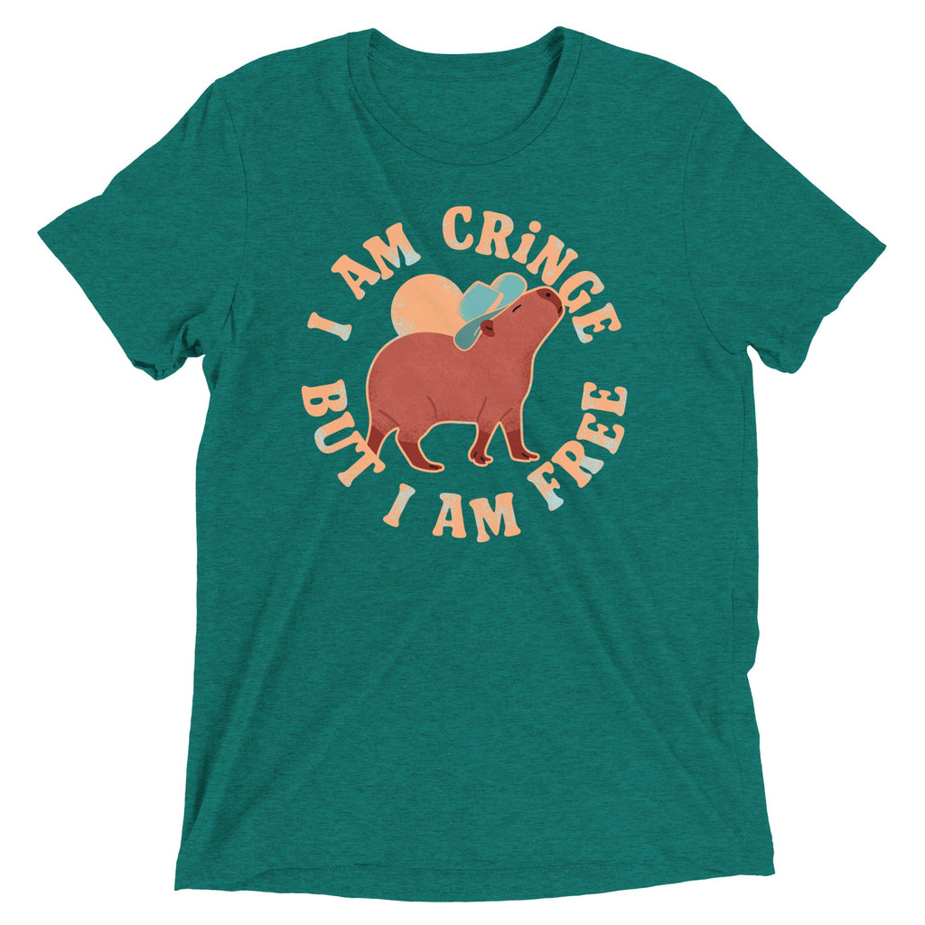 I Am Cringe But I Am Free Men's Tri-Blend Tee