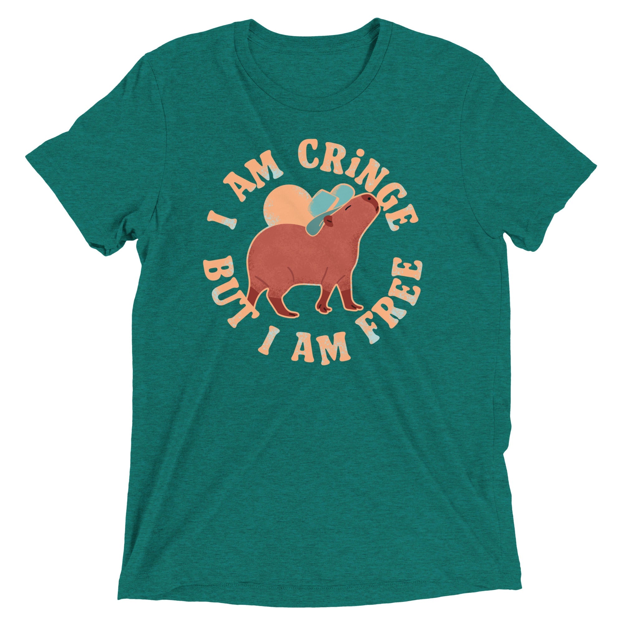 I Am Cringe But I Am Free Men's Tri-Blend Tee