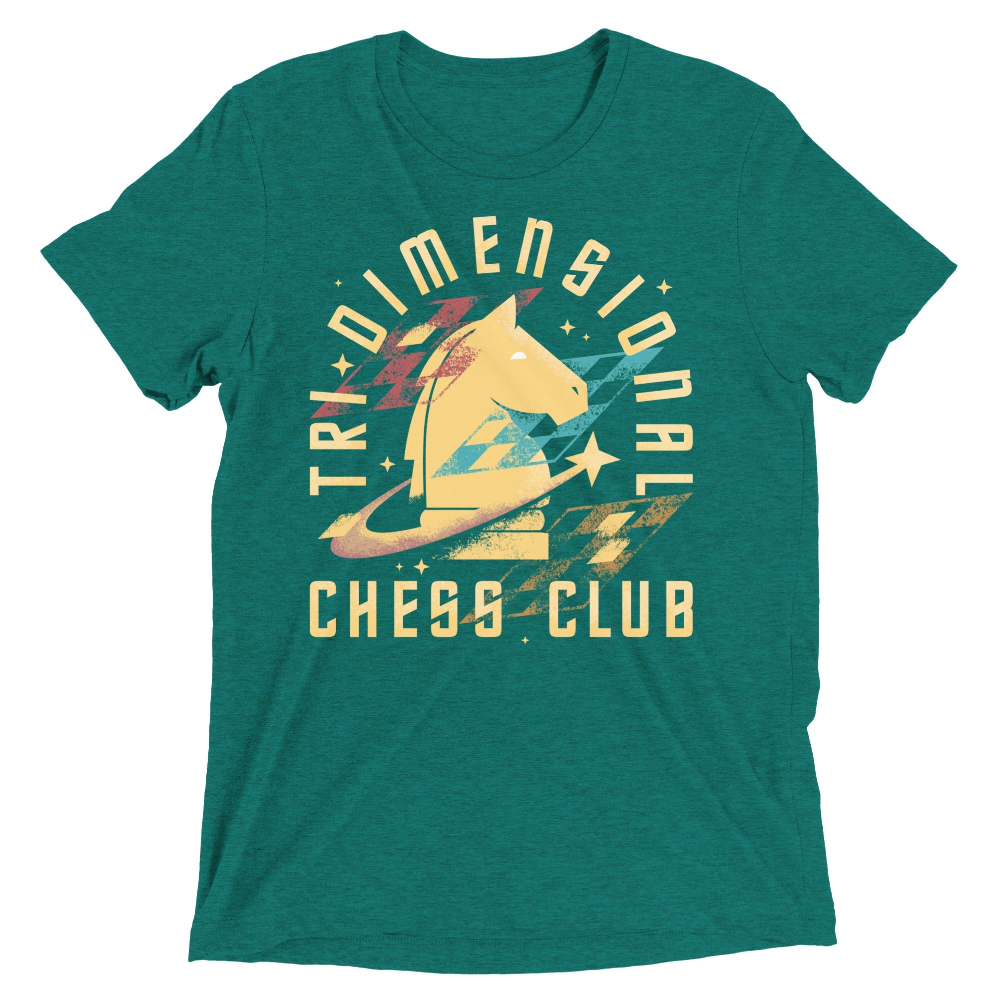 Tri-Dimensional Chess Club Men's Tri-Blend Tee