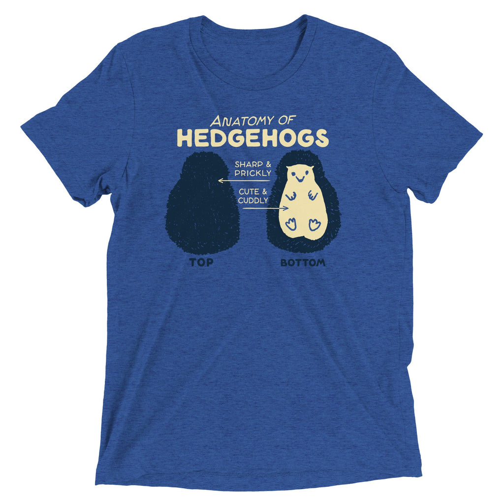 Anatomy Of Hedgehogs Men's Tri-Blend Tee