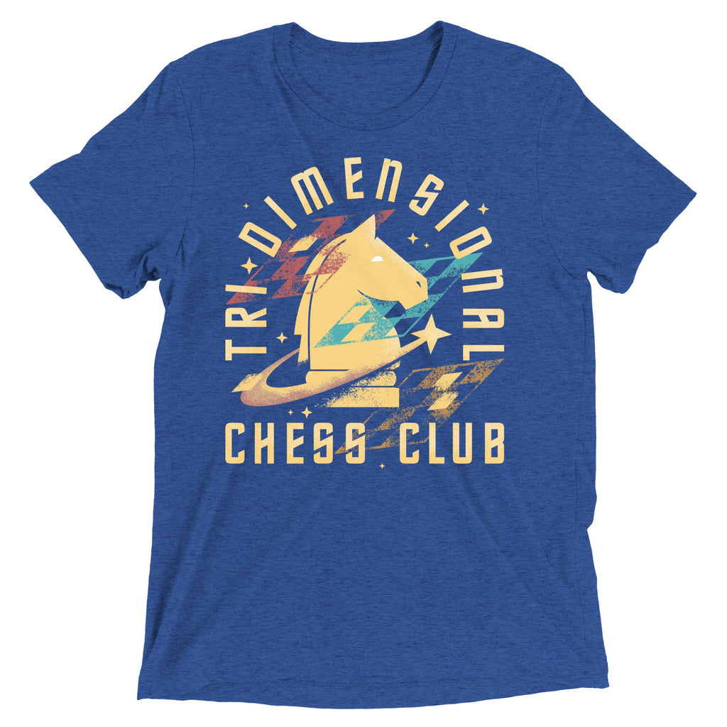 Tri-Dimensional Chess Club Men's Tri-Blend Tee