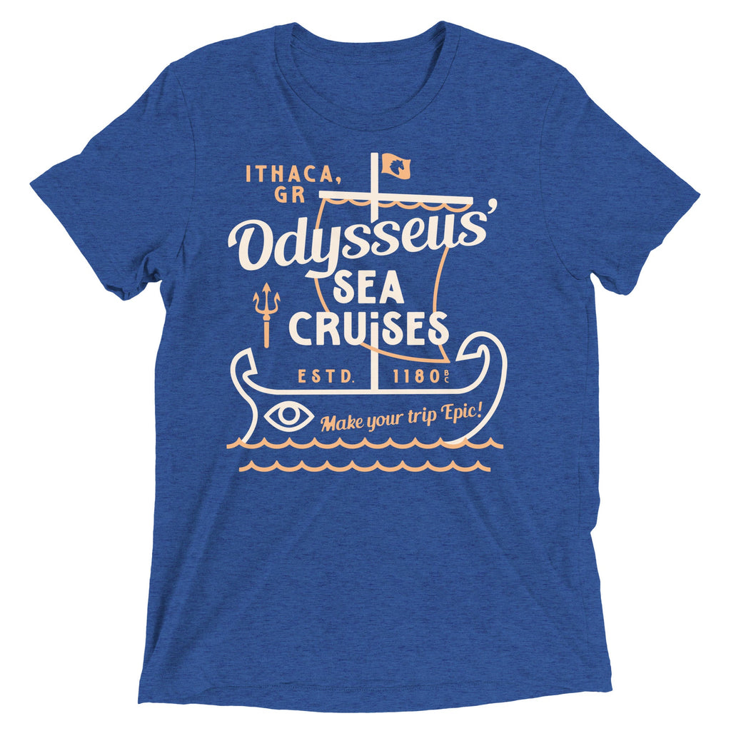 Odysseus Sea Cruises Men's Tri-Blend Tee