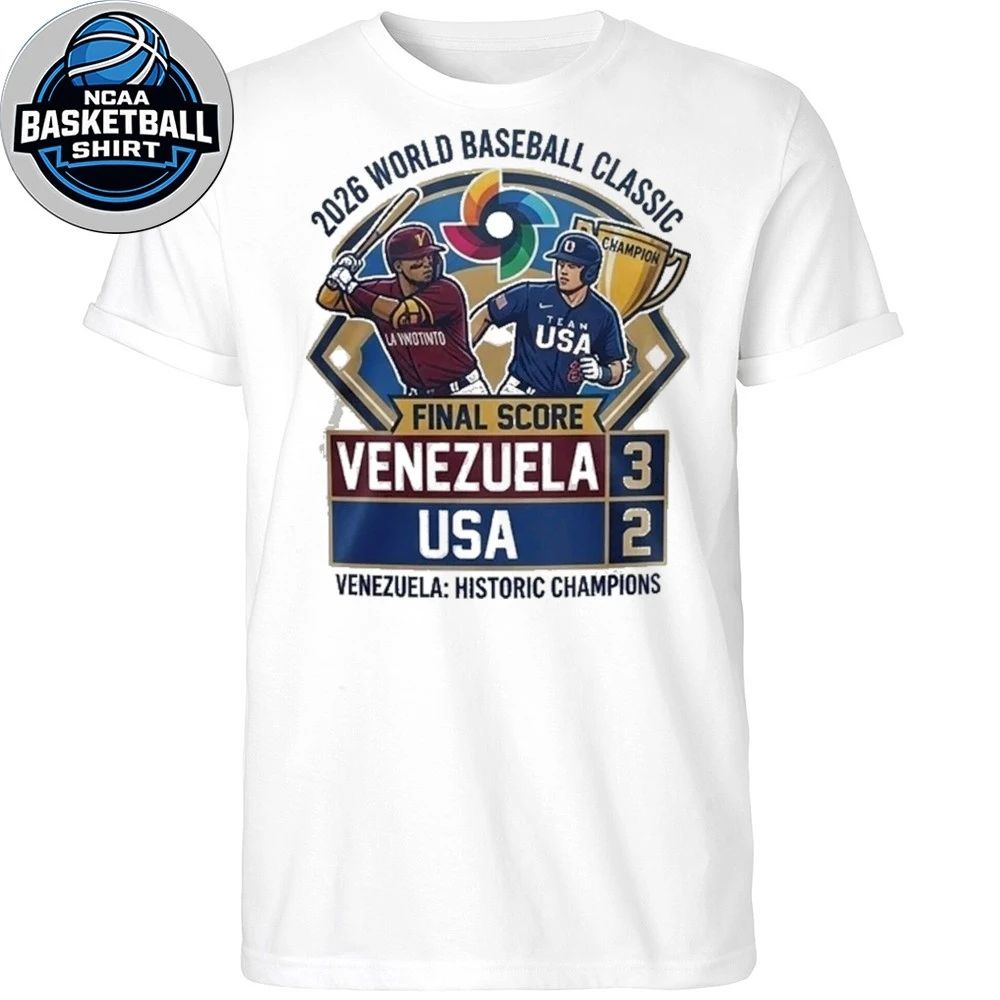 Venezuela beats USA to win 2026 World Baseball Classic championship Logo T-Shirt