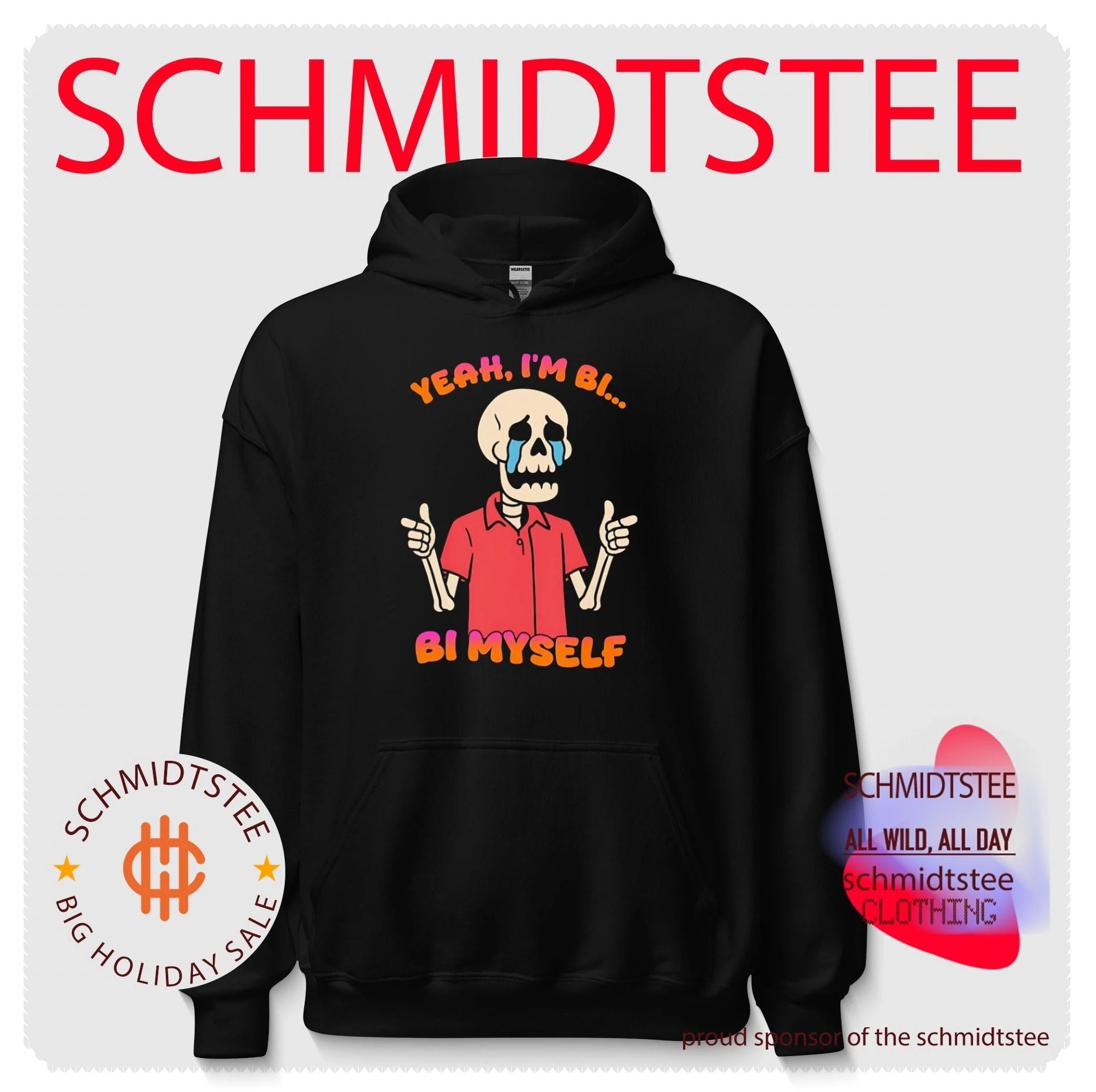 Yeah I’m Bi Bi Myself Skeleton bisexual shirt