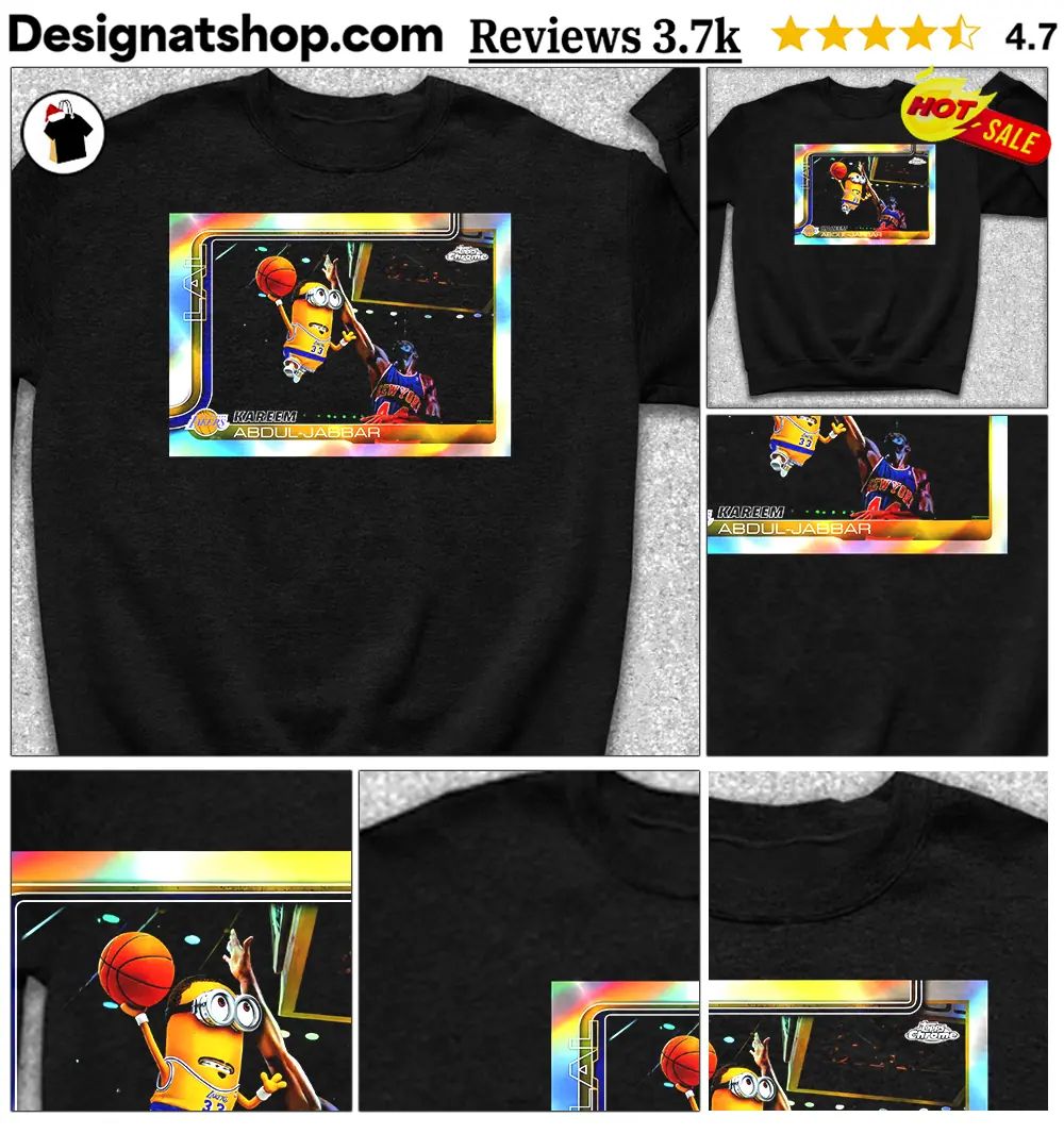 Minions NBA 2025-26 Kareem Abdul-Jabbar basketball card shirt