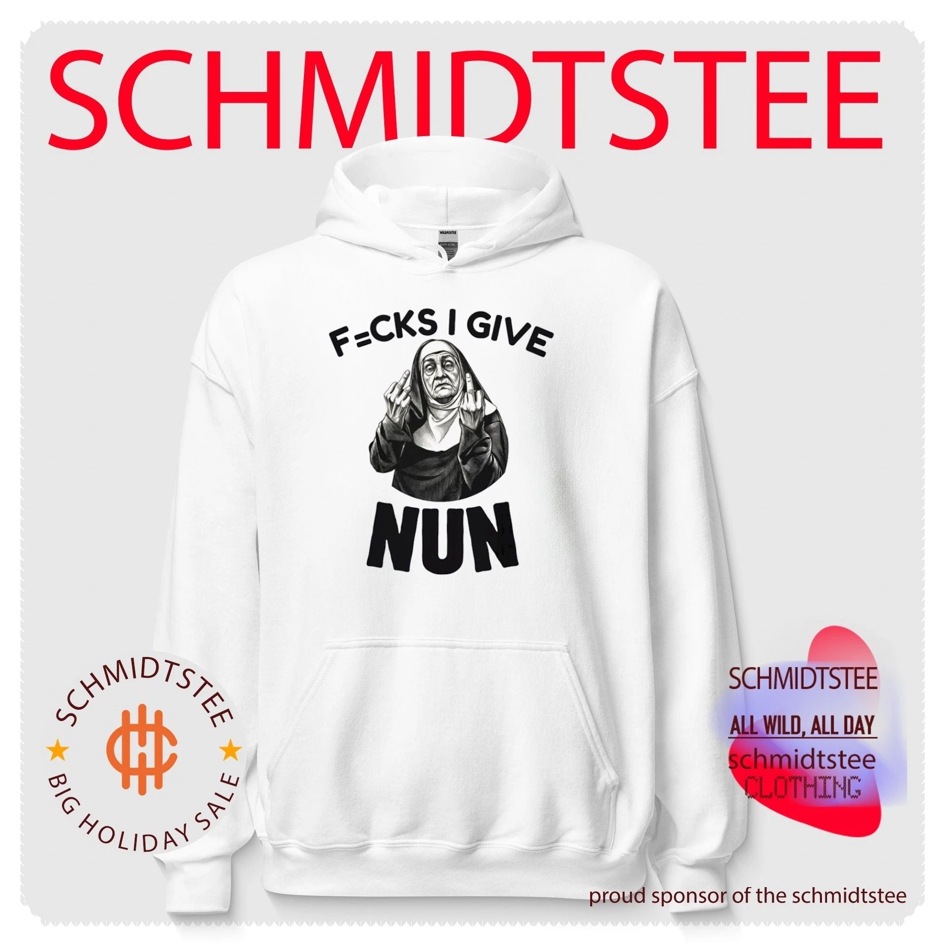 F=cks I Give Nun middle finger sarcastic shirt