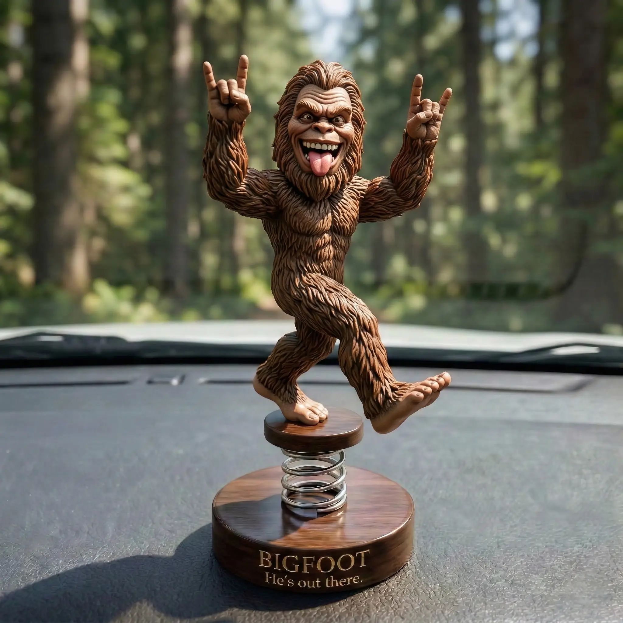 Bigfoot Rocker Pose ‘He’s Out There’ Bobblehead