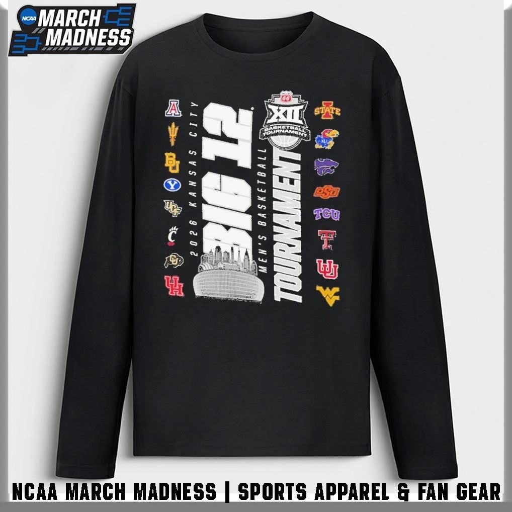16 Teams 2026 Big 12 Men’s Basketball Tournament T-Shirt