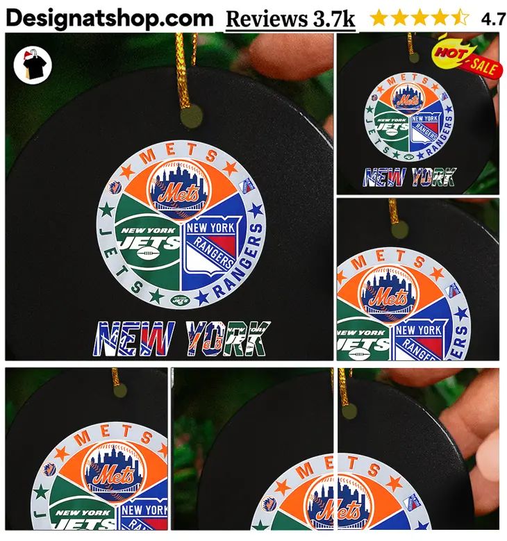 Mets Jets Rangers teams New York sports logo shirt