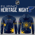 St. Louis Blues Filipino Heritage Night Hoodie – 3D All-Over Print NHL Fan Apparel with Philippine Flag Design