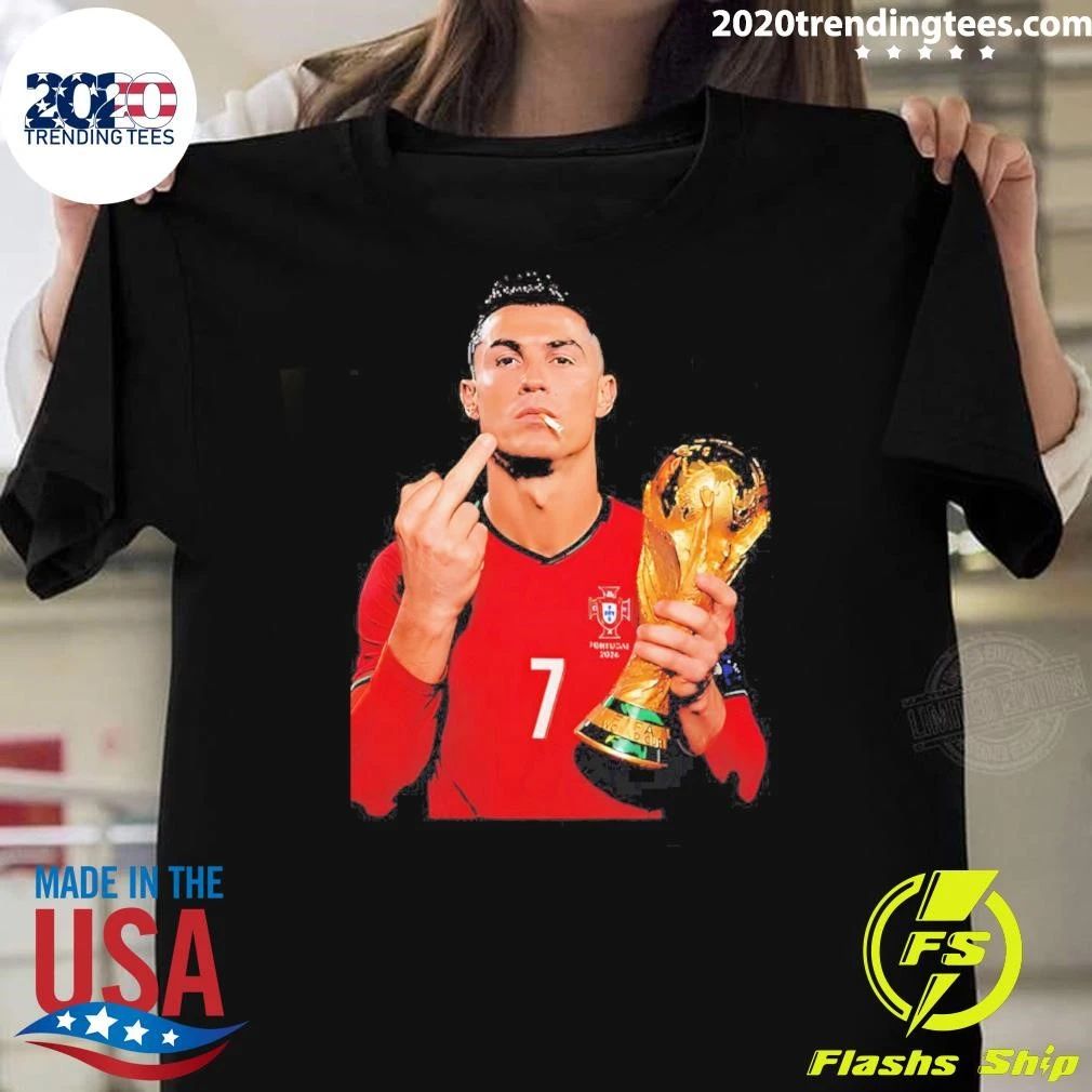 Cristiano Ronaldo Middle Finger Shirt