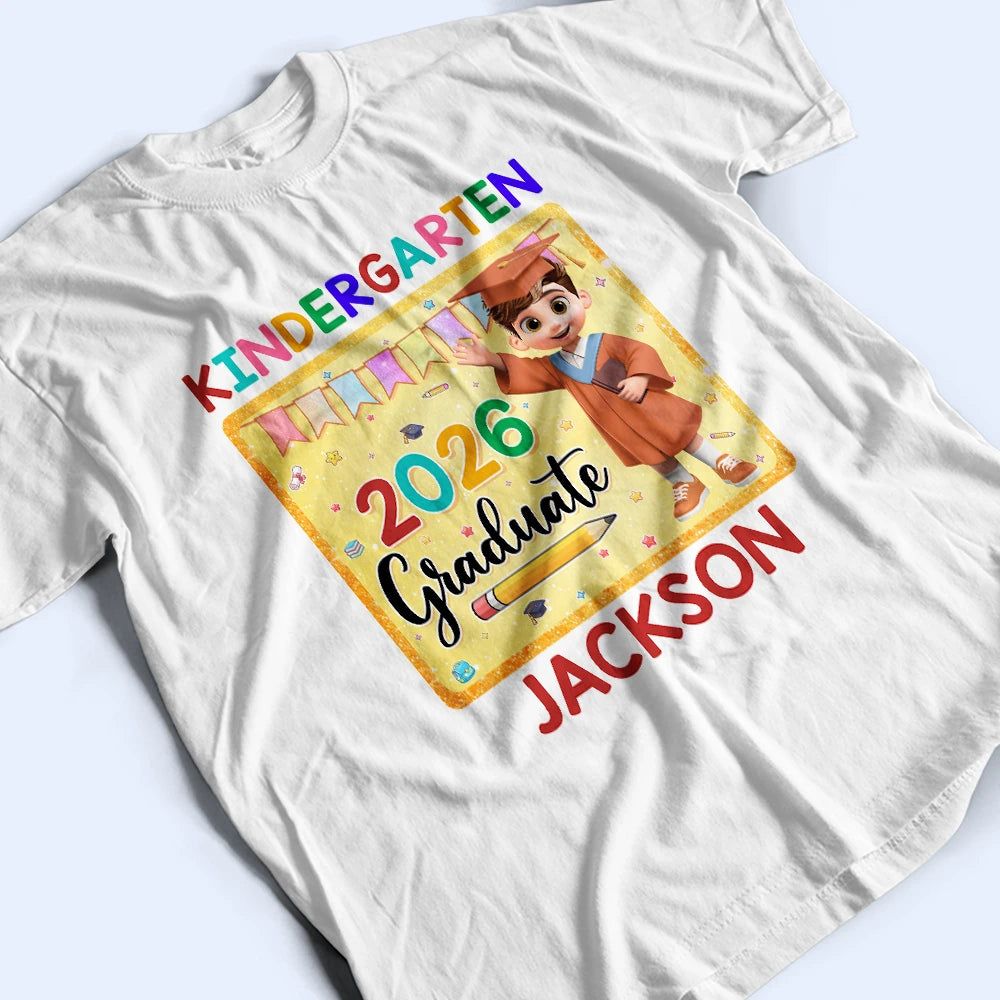 Cute Graduation Kid Kindergarten Preschool - Personalized T Shirt
