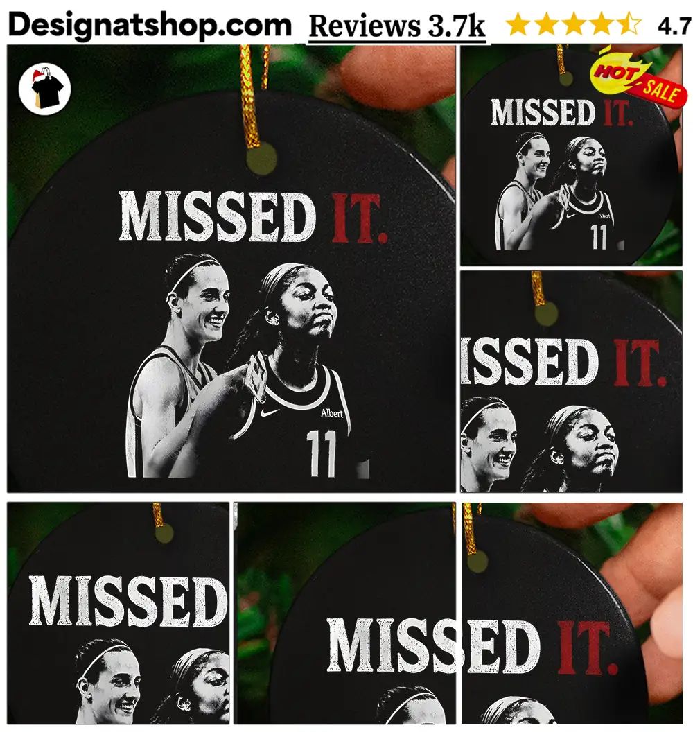 Caitlin Clark Angel Reese Missed It Viral Basketball Meme Graphic shirt