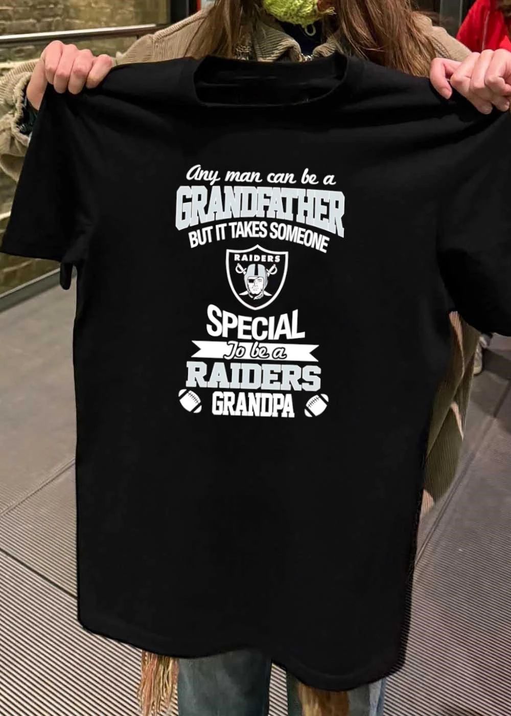 Any Man Can Be a Grandfather but It Takes Someone Special to be a Raiders Grandpa shirt