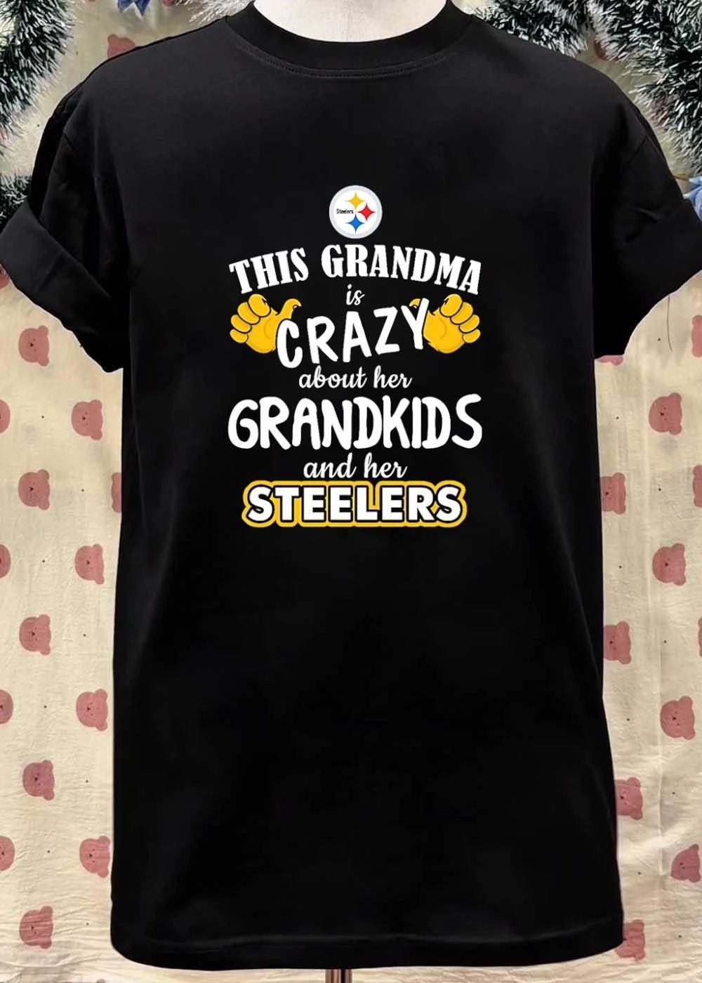 This Grandma Is Crazy About Her Grandkids and Her Steelers shirt