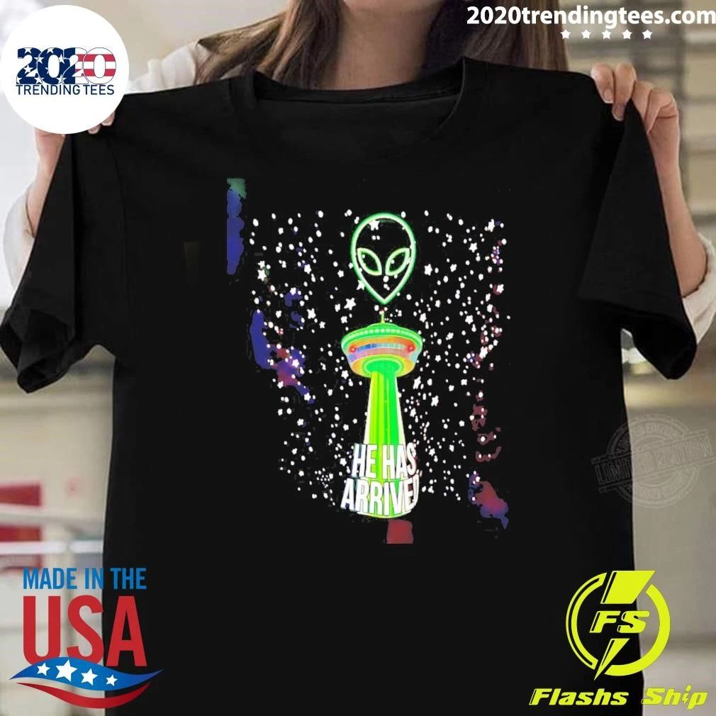 Wemby Spurs Alien Logo He Has Arrived Shirt