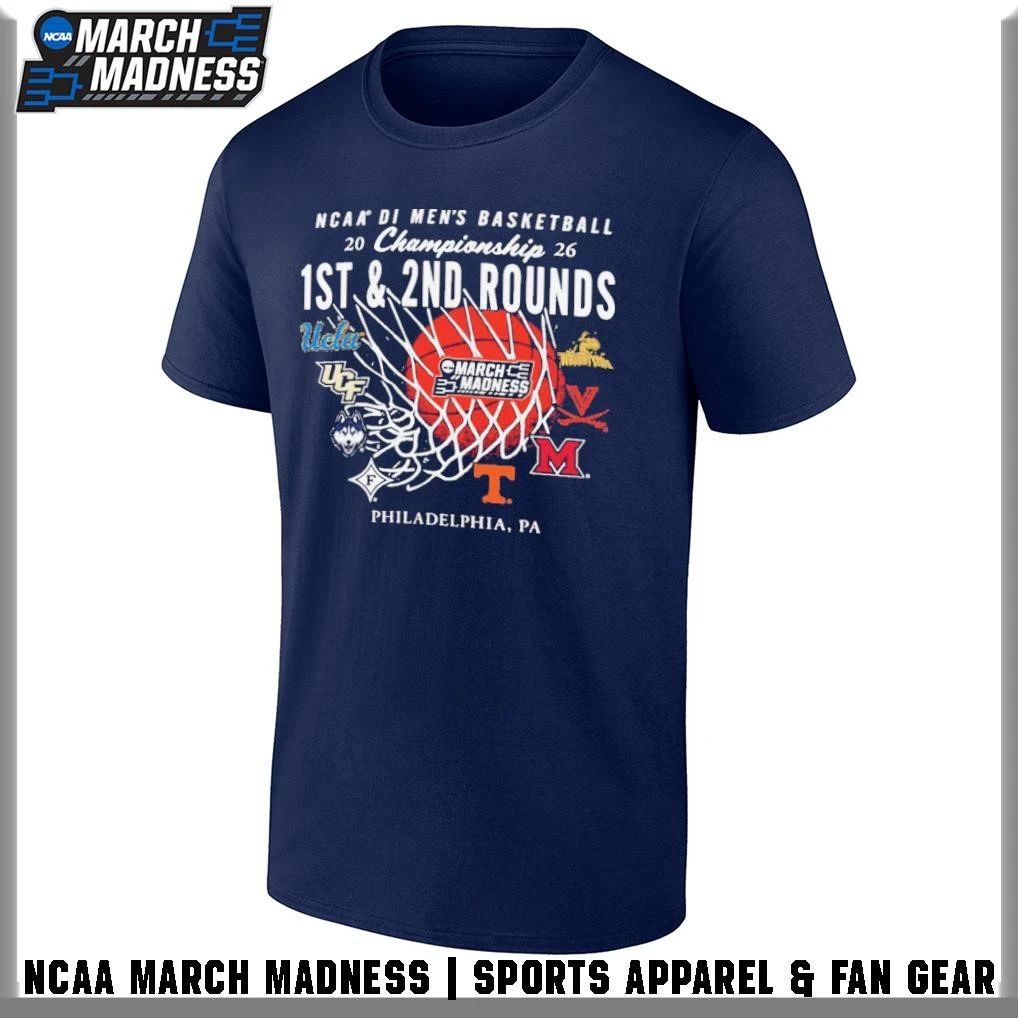 Philadelphia,PA 2026 NCAA Men’s Basketball March Madness 1st 2nd Round Bound T-Shirt