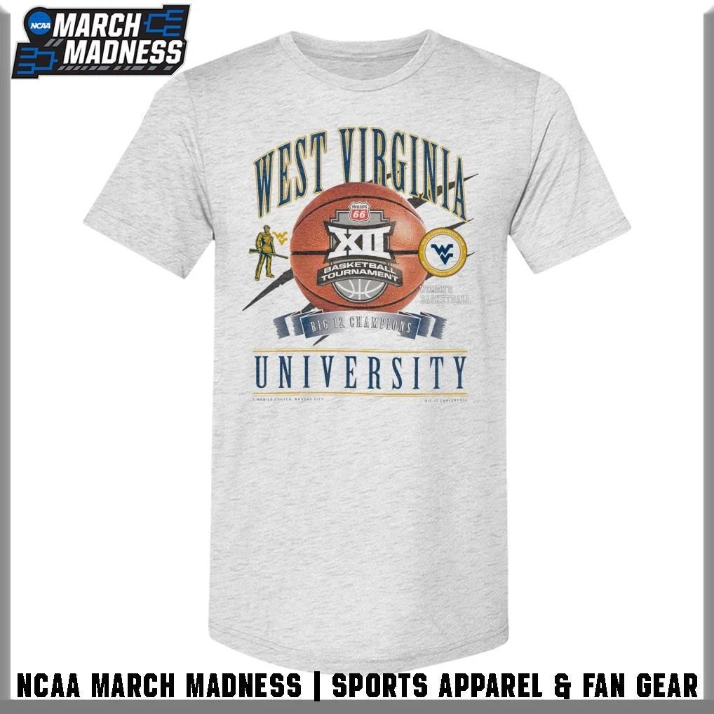 West Virginia Mountaineers 2026 Big 12 Women’s Basketball Champions Locker Room T-Shirt