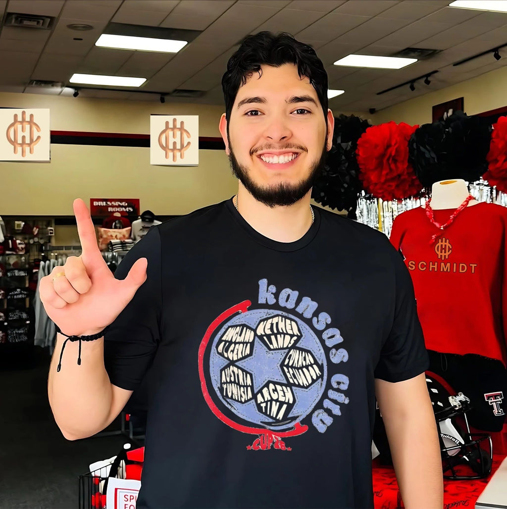 Kansas City World Stage soccer ball graphic shirt