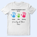 3D Effect Handprints Family - Personalized T Shirt