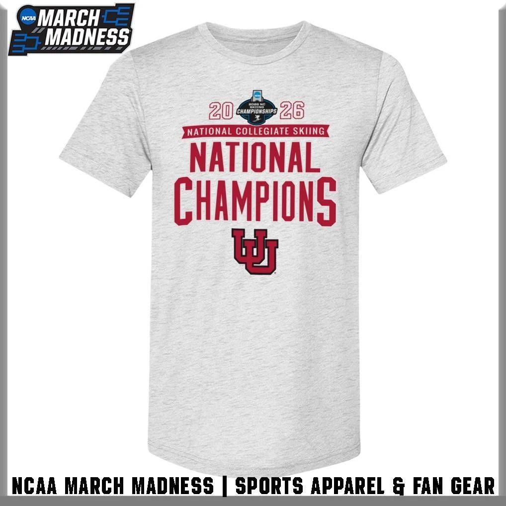 Utah Utes 2026 NCAA Skiing National Champions T-Shirt