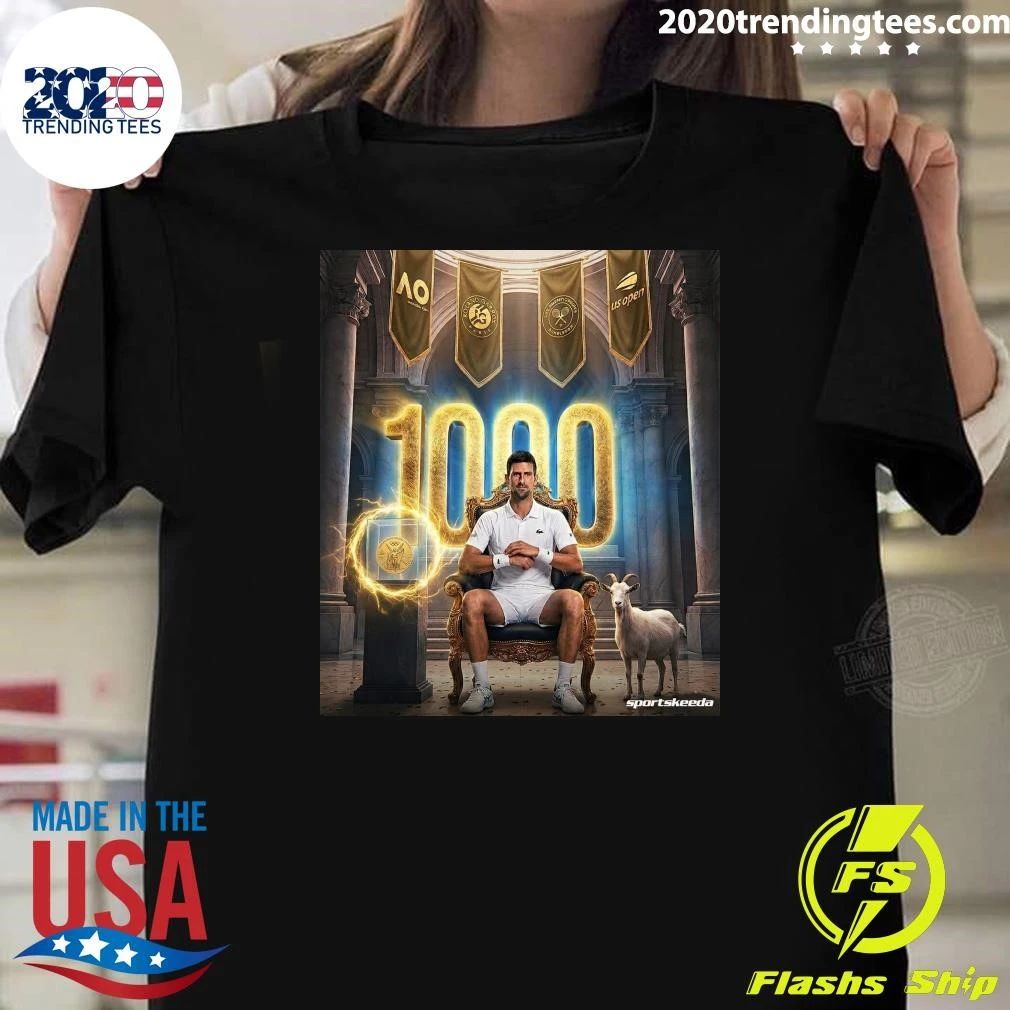 Djokovic Is Now The Second Tennis Player In History With 1,000 Weeks In The Top 20 Of The Atp Ranking Shirt