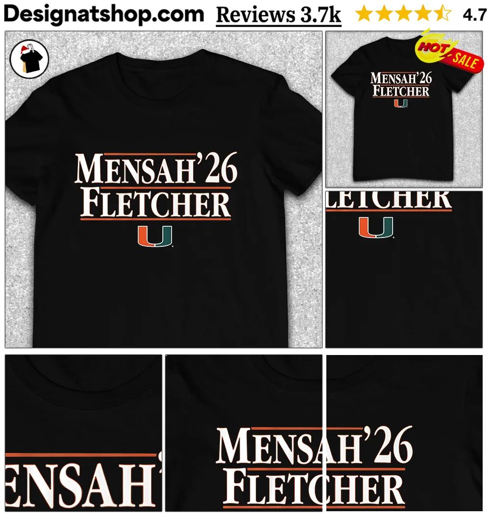 Miami Football Mensah-Fletcher ’26 shirt
