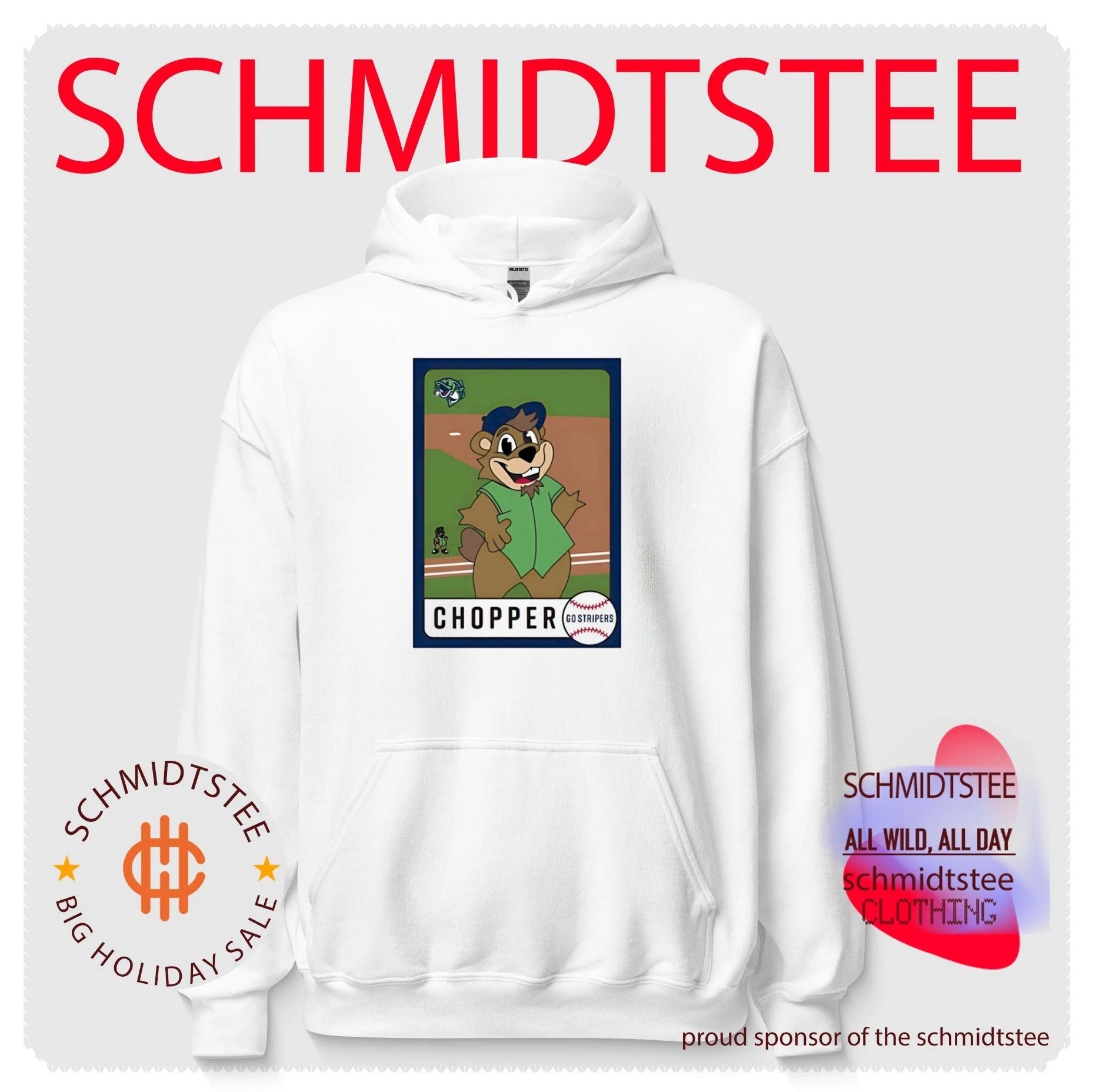 Gwinnett Stripers Chopper Baseball Card shirt